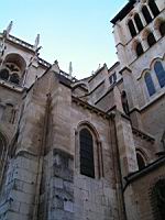 Lyon, Cathedrale Saint Jean, Contreforts (2)